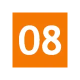 Number 08 Block