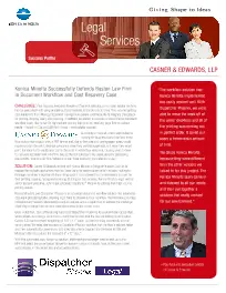 Legal, Casner & Edwards, law, Konica-Minolta, Carraway Office Solutions