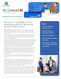 Legal Industry, Certilman, Balin, Adler, Hyman, case study, Konica-Minolta, Carraway Office Solutions