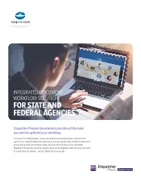 Dispatcher Phoenix, Government, Konica-Minolta, Carraway Office Solutions