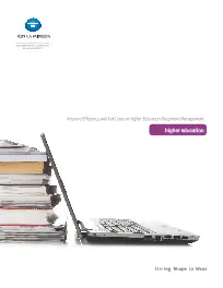 ECM, Higher Education, Konica-Minolta, Carraway Office Solutions