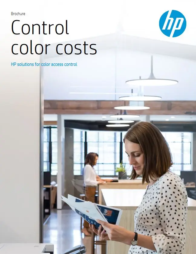 HP, Control Color Costs, Brochure, Hewlett Packard, Carraway Office Solutions