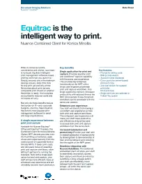 KM, Equitrac, Office Express, Konica-Minolta, Carraway Office Solutions