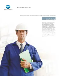 KM, Manufacturing Brochure, Konica-Minolta, Carraway Office Solutions