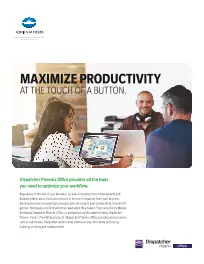 Konica Minolta, Maximize Productivity, Konica-Minolta, Carraway Office Solutions