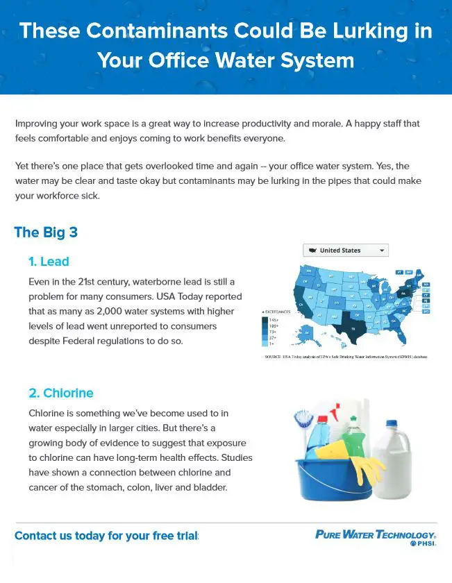 Lurking In Your Water, pure water, Carraway Office Solutions