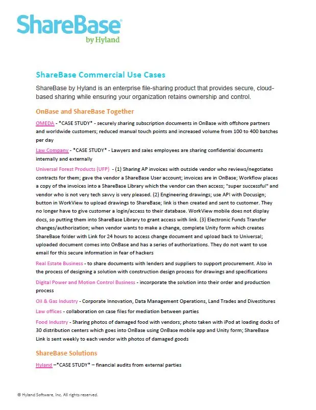 ShareBase, Commercial, Kyocera, Software, Document Management, Carraway Office Solutions