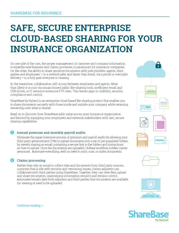 ShareBase, Insurance, Kyocera, Software, Document Management, Carraway Office Solutions