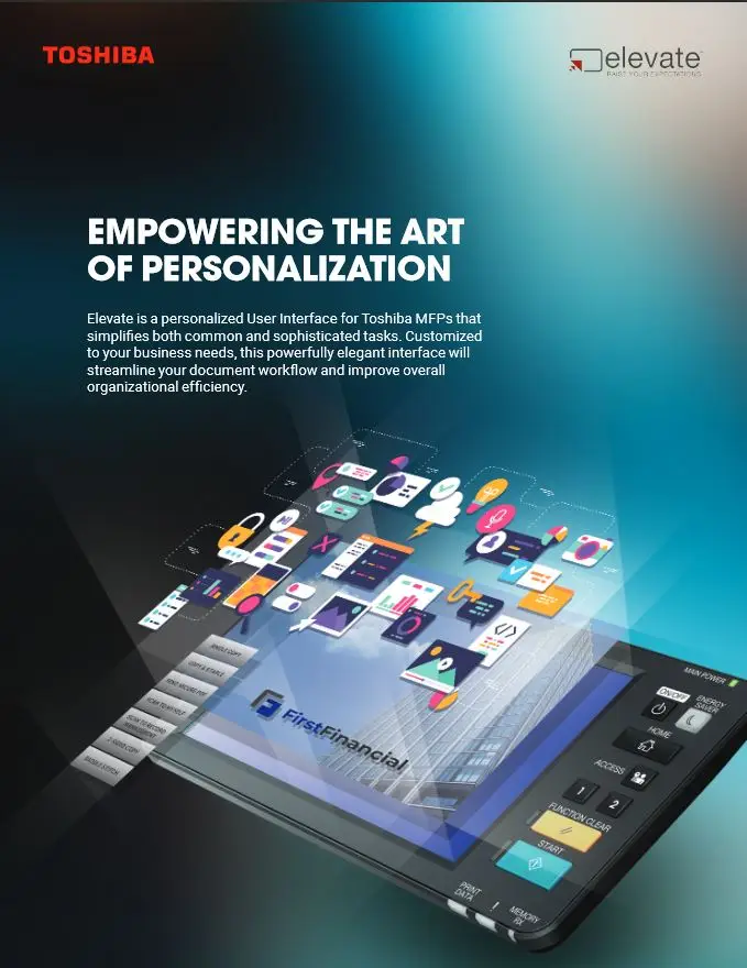 Elevate, Brochure, Toshiba, Carraway Office Solutions