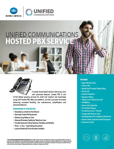 Unified Communications, Hosted PBX, Konica Minolta, Carraway Office Solutions