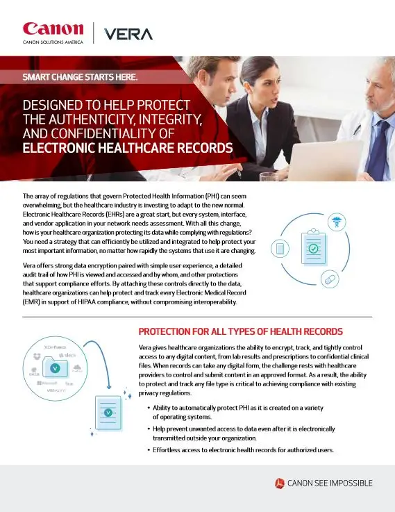 EMR, Canon, Electronic Medical Records, vera, Carraway Office Solutions