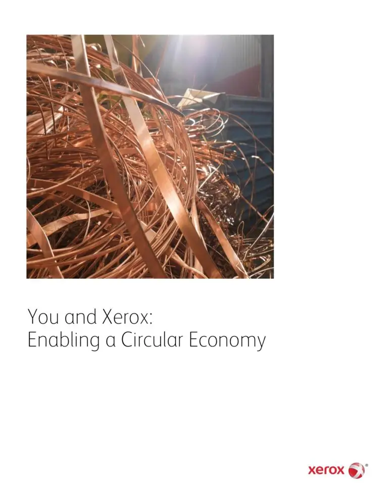 Enabling A Circular Economy, Go Green, Recycle, Xerox, Environment, Carraway Office Solutions