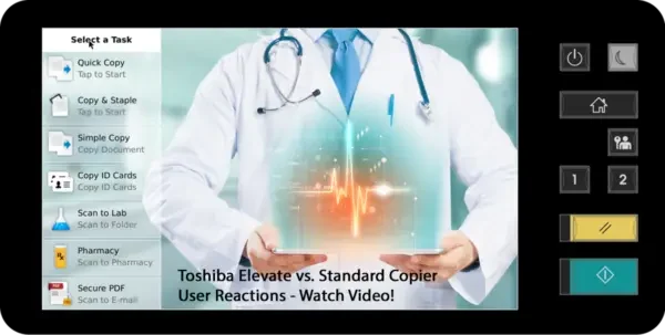 Elevate, Screen, Healthcare, Toshiba, Carraway Office Solutions