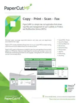 Papercut, Mf, Ecoprintq, Carraway Office Solutions