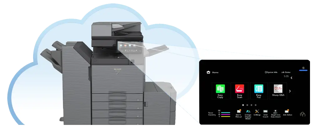 Sharp, Cloud, Email, Carraway Office Solutions