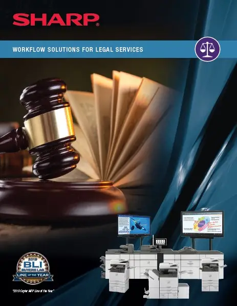Sharp, Color Advanced, Legal Brochure, Carraway Office Solutions