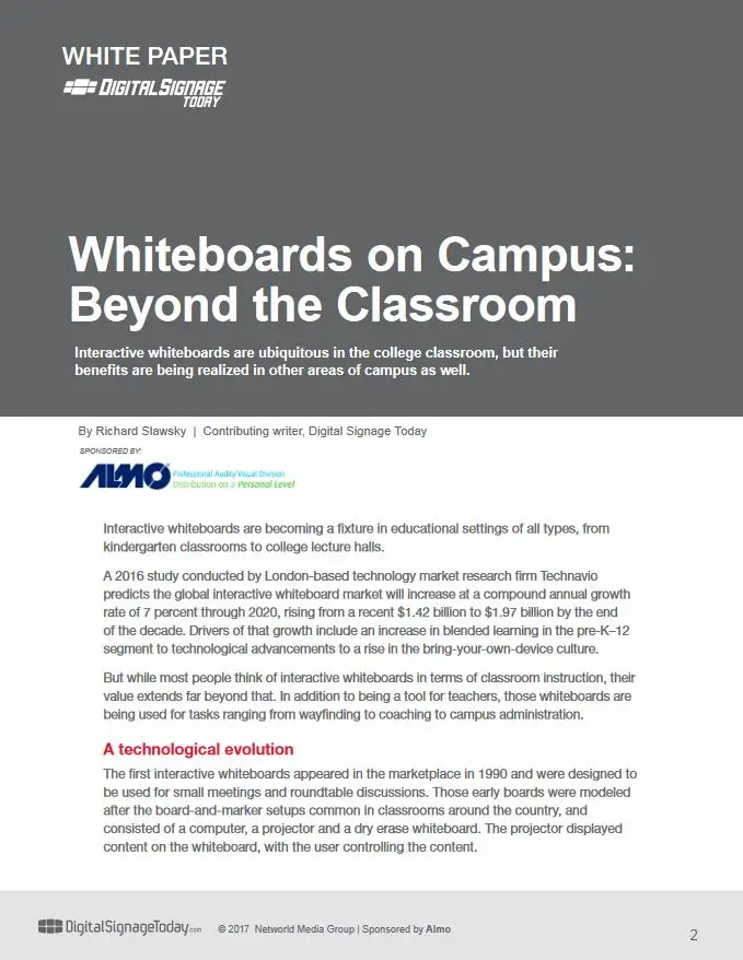 Sharp Whiteboards On Campus, Carraway Office Solutions