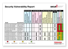 Vulnerability Report, MPS, MDS, Toshiba, Carraway Office Solutions
