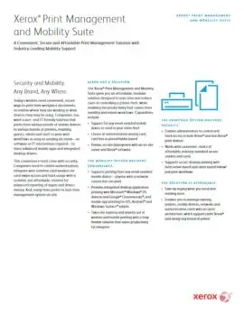 Mobility Suite, mobile print, Xerox, Carraway Office Solutions